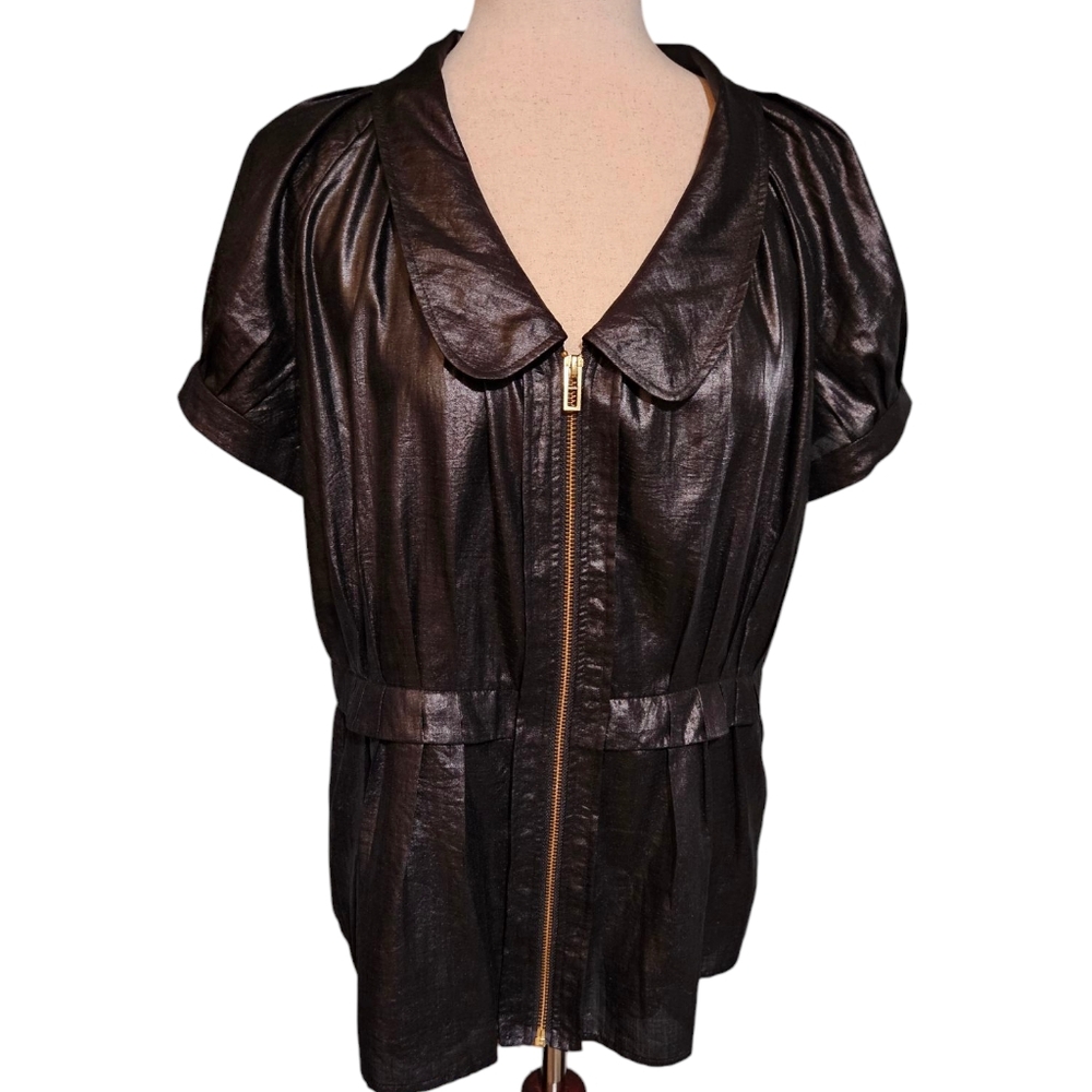 Armani Exchange Metallic Short-Sleeve